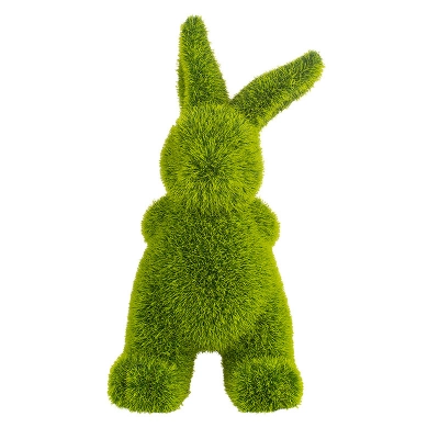 
                                                Flocking rabbit in green color 8x7,5x16,5 cm
                                                