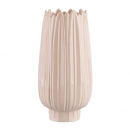 Ecru flowerpot 12x12x24,5 cm