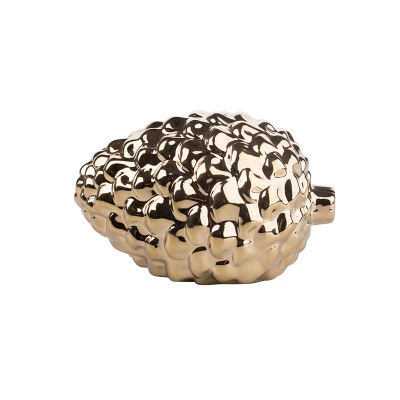 
                                            Porcelain decorative cone, 12x8,5x7,5 cm, gold
                                            