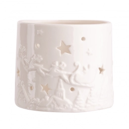 Porcelain t-light candle holder 10x10x8 cm