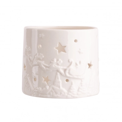 
                                            Porcelain t-light candle holder 7,5x7,5x7 cm
                                            
