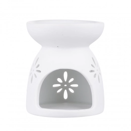 Фарфоровый аромалампа с цветочным дизайном 10,5x10,5x8,5 см