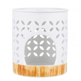 Porcelain oil burner, leaf design 10x10x11 cm