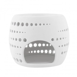 Porcelain oil burner, dots design 10,5x10,5x8,5 cm