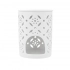 Porcelain oil burner, flower decoration, 8,5x8,5x12 cm Porcelain oil burner, flower decoration, 8,5x8,5x12 cm