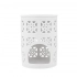Porcelain oil burner, square decoration, 8,5x8,5x12 cm Porcelain oil burner, square decoration, 8,5x8,5x12 cm