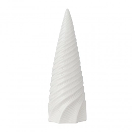 Porcelain Christmas tree figurine, 8x7.5x14 cm, white