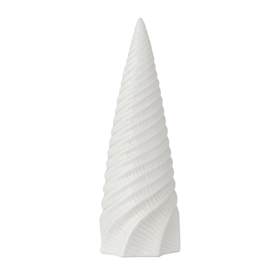 
                                                Фарфоровая фигурка рождественской елки, 8x7.5x14 см, белая
                                                