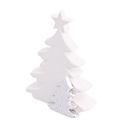 
                                            White christmas tree 8,5x4x12 cm
                                            