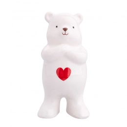 Figurine white bear 5,5x5,5x11,5 cm