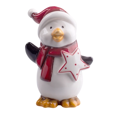 
                                            Figurine penguin with star  8x5x11 cm
                                            