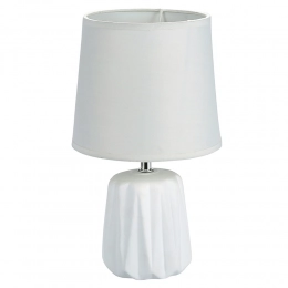 Table lamp with white ceramic base 18x31 cm
