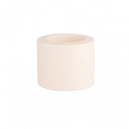 Ceramic candlestick 6,5x6,5x5,5 cm cream BZ
