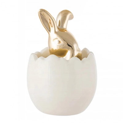 
                                                Ceramic decoration gold rabbit in egg 5,5x5,5x8 cm
                                                
