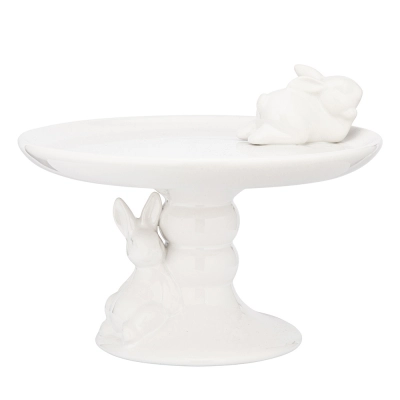 
                                            Ceramic plate with rabbits 20x20x15 cm
                                            