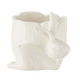 Ceramic jar with rabbit 13x11x10 cm