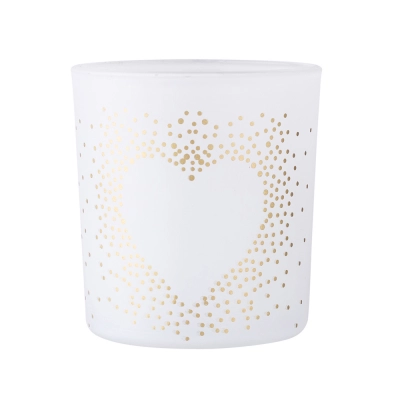 
                                            Matt glass candlestick 7.5x8 cm heart
                                            