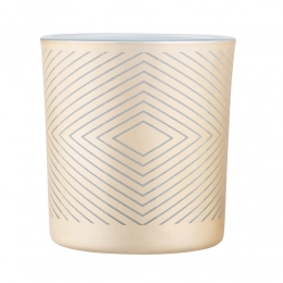 Glass tlight holder dek. geometryczna