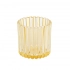 Стеклянный подсвечник 7,5x7,5x7,5 см желтый Стеклянный подсвечник 7,5x7,5x7,5 см желтый