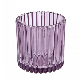 Glass candle holder 8,5x8,5x9 cm