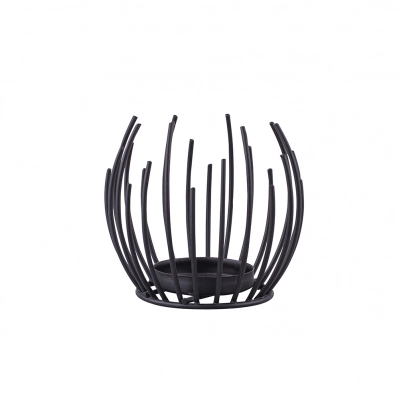 
                                            Black metal candle holder 10x9,5 cm
                                            