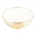 Золотая металлическая корзина 28x12 см, изогнутая форма Золотая металлическая корзина 28x12 см, изогнутая форма