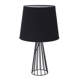 Table lamp with a black metal lattice base, 23x40 cm
