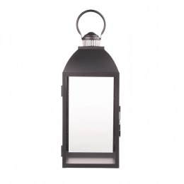Metal lantern 21x21x49 cm black