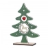 Wooden Christmas tree figurine with ornament,16,5x5x21,5 cm, green Wooden Christmas tree figurine with ornament,16,5x5x21,5 cm, green