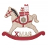 Wooden rocking horse figurine, 18x15 cm, Christmas decoration Wooden rocking horse figurine, 18x15 cm, Christmas decoration