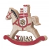 Wooden rocking horse figurine, 18x15 cm, Christmas decoration Wooden rocking horse figurine, 18x15 cm, Christmas decoration