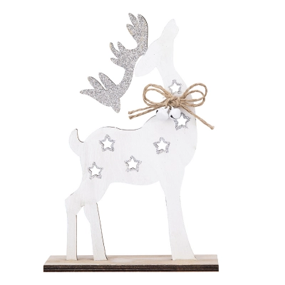
                                            Wooden reindeer decoration 15,5x10,5x4 cm
                                            