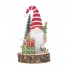Wooden gnome with gifts 7,8x13 cm
