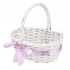 Willow oval basket with ribbon 22x16x9/20 cm Willow oval basket with ribbon 22x16x9/20 cm