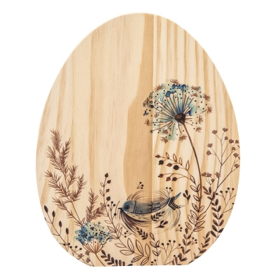 
                                            Wooden egg with ptint 16x1,5x20 cm
                                            