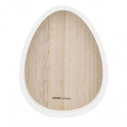 Wooden plate egg shape 15,5x19,5 cm