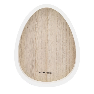 
                                            Wooden plate egg shape 15,5x19,5 cm
                                            