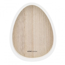 Wooden plate egg shape 18,5x23,5 cm