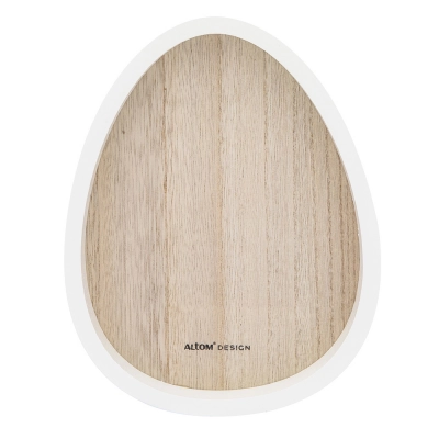 
                                            Wooden plate egg shape 18,5x23,5 cm
                                            