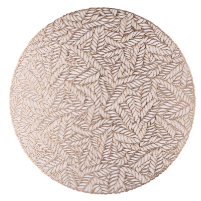 
                                            Round placemat 38 cm dec. gold leaves
                                            