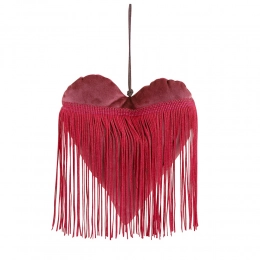 Red heart with hanger 20x18 cm