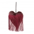 Burgundy heart with hanger 15x13 cm