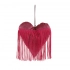 Red heart with hanger 15x13 cm
