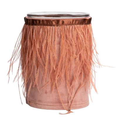 
                                            Candle holder with feathers 10x15 cm
                                            