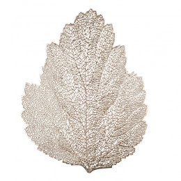 PVC table mat 36.5x47 cm, Gold Leaf design