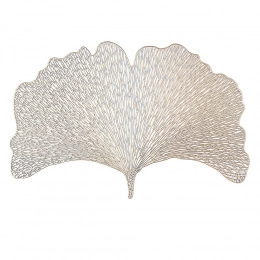 PVC table mat 44x30 cm, Gold Flower design