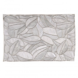 PVC table mat 45x30 cm, Leaves design