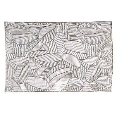 
                                                ПВХ коврик на стол 45x30 см, дизайн листьев
                                                