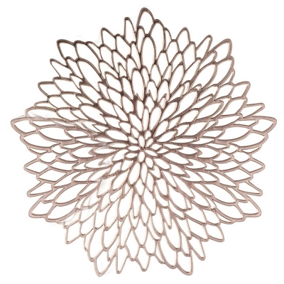 
                                                PVC placemat flower design gold 38 cm
                                                