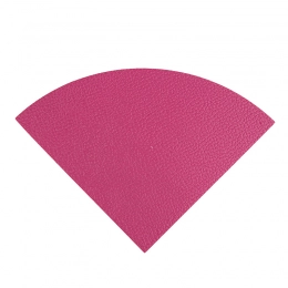 Double side PVC leather coaster dark blue and pink 12x12 cm